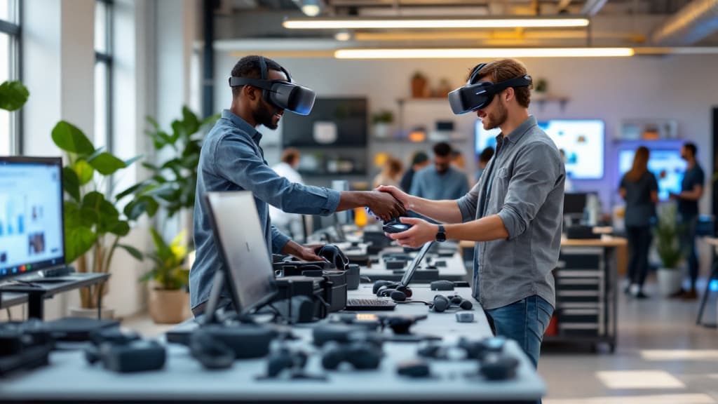 VR equipment operations showing device assignment and rental workflow management